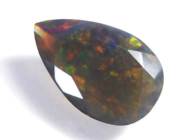High Quality Black Opal AAA Loose Stone Faceted 1pc NO.258 [One of a kind]