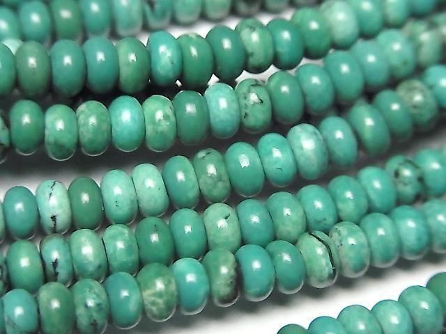 Magnesite Turquoise Rondelle 4x4x2mm [Green] 1strand beads (approx. 15 inches/37 cm)