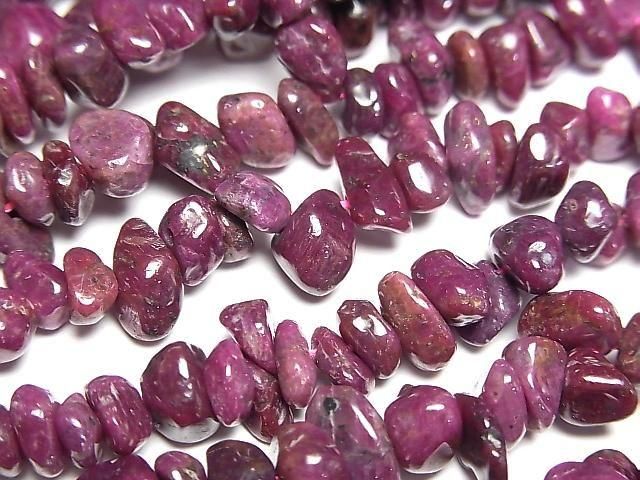 Ruby AA Chips (Small Nugget ) 1strand beads (aprx.15inch/37cm)