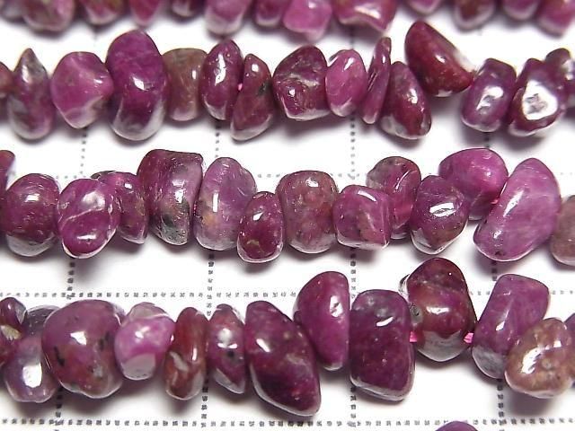 Ruby AA Chips (Small Nugget ) 1strand beads (aprx.15inch/37cm)