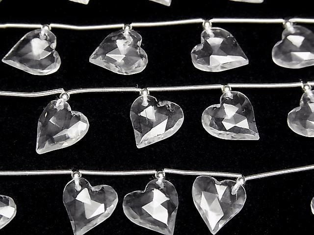 High Quality Crystal AAA Heart Cut 12x11mm Half or 1 Strand (6pcs)