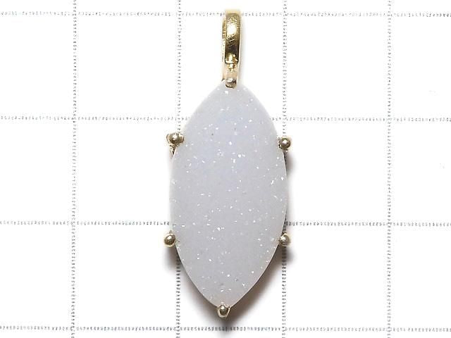 Druzy Agate Pendant 18KGP NO.18 [One of a kind]