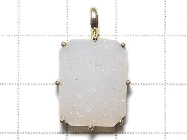 Druzy Agate Pendant 18KGP NO.19 [One of a kind]