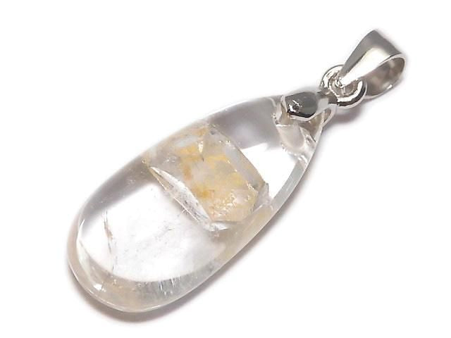 Crystal Quartz in Quartz Pendant Silver925 NO.111 [One of a kind]