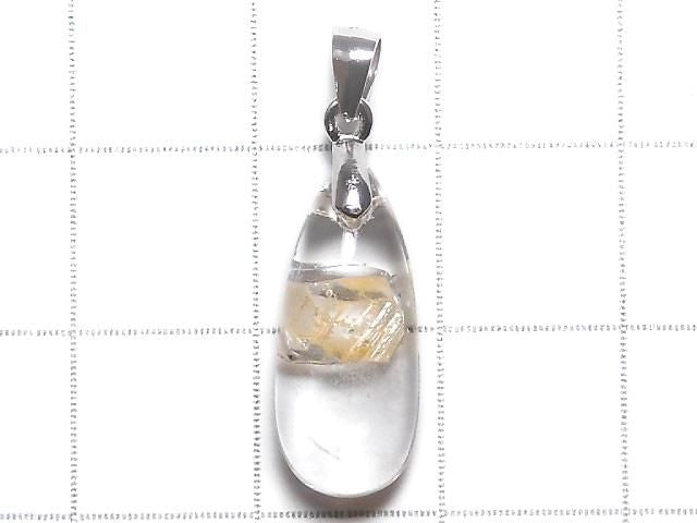 Crystal Quartz in Quartz Pendant Silver925 NO.111 [One of a kind]