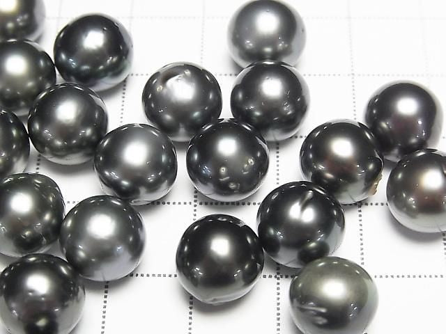 South Sea Tahitian Black Lipped Pearl AA+ Round Semi Round 10-10.3mm 1pc