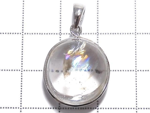 Iris Quartz AAA- Pendant Silver925 NO.7 [One of a kind]