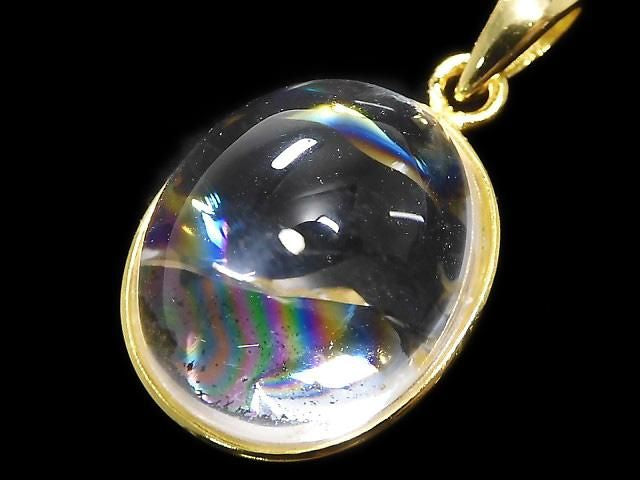 Iris Quartz AAA- Pendant Silver925 NO.18 [One of a kind]