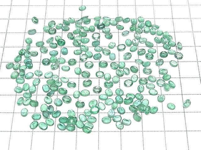 Zambia High Quality Emerald AAA Loose Stone Oval Faceted 4x3mm 5pcs