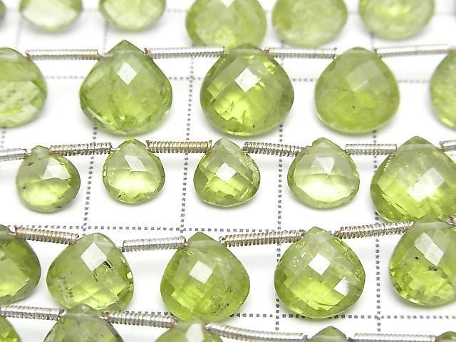 High Quality Peridot AAA- Chestnut Shape 1strand beads (aprx.7inch/18cm)