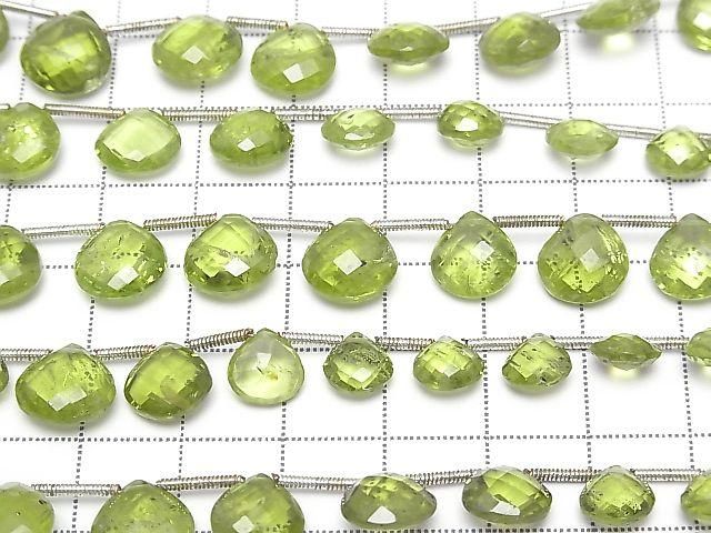 High Quality Peridot AAA- Chestnut Shape 1strand beads (aprx.7inch/18cm)