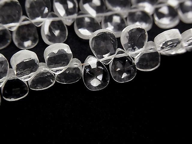 High Quality Crystal AAA Faceted Pear Shape Half or 1strand beads (approx. 5 inches/12 cm)