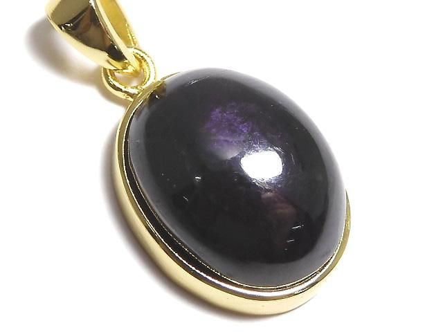 Purplite Stichtite Pendant 18KGP NO.46 [One of a kind]