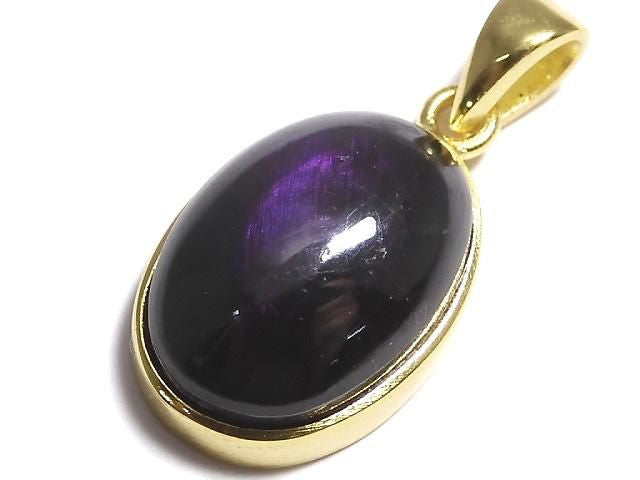 Purplite Stichtite Pendant 18KGP NO.47 [One of a kind]