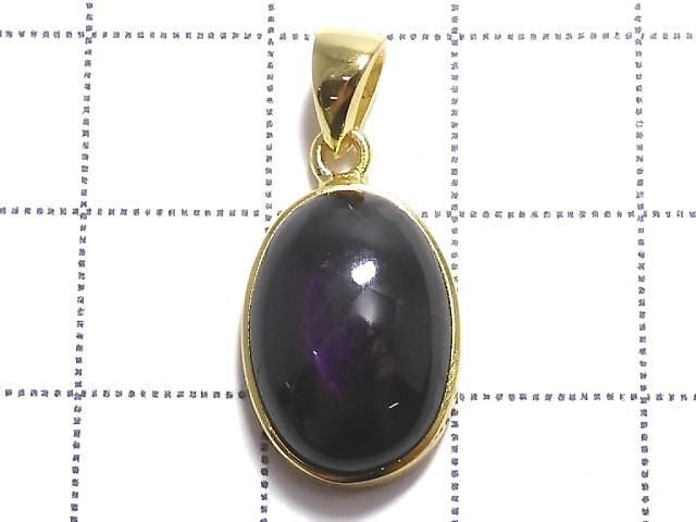 Purplite Stichtite Pendant 18KGP NO.47 [One of a kind]