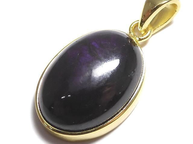 Purplite Stichtite Pendant 18KGP NO.49 [One of a kind]