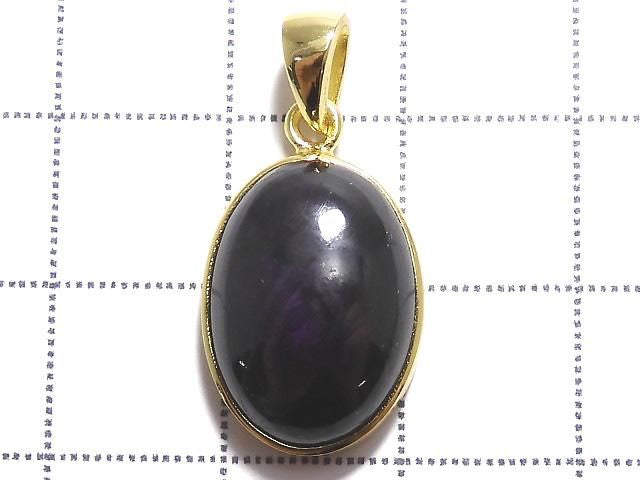Purplite Stichtite Pendant 18KGP NO.49 [One of a kind]