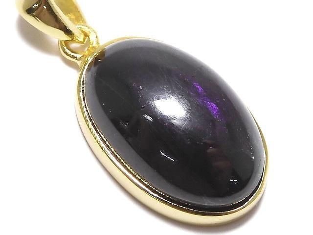 Purplite Stichtite Pendant 18KGP NO.50 [One of a kind]