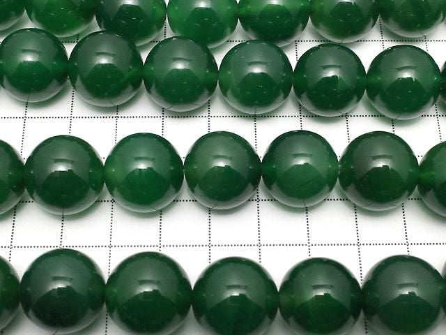 Green Onyx AAA Round 16mm half or 1strand beads (approx. 15 inches/36 cm)