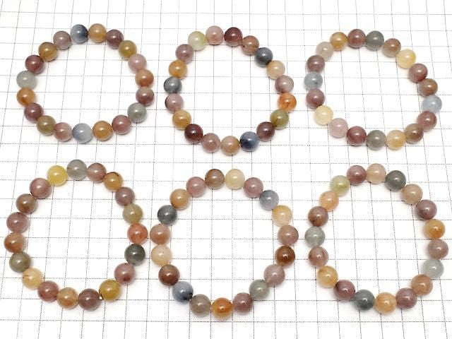 Multicolor Quartz Round 10mm 1strand beads (Bracelet)