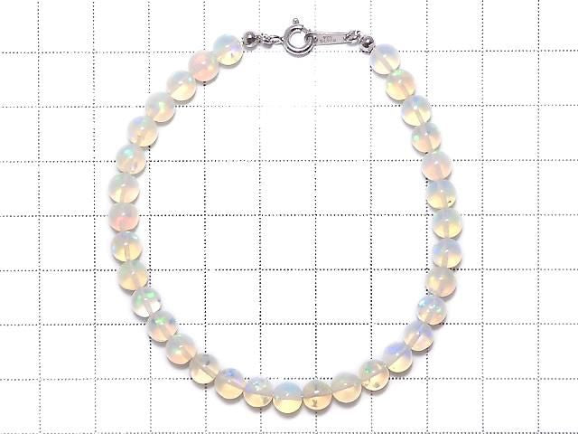 High Quality Ethiopian Opal AAA Semi Round 5.5mm 1strand beads (Bracelet) NO.3 [One of a kind]