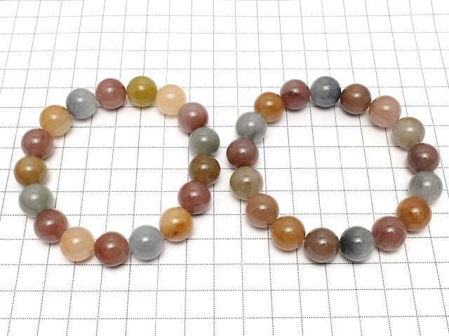 Multicolor Quartz Round 12.5mm 1strand beads (Bracelet)