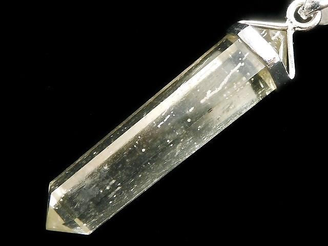 Libyan Desert Glass Double Point Pendant Silver925 No. 36 [One of a kind]