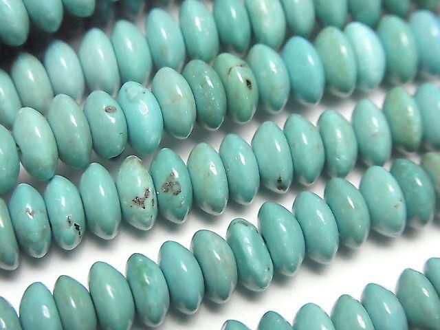 Magnesite Turquoise Rondelle 6x6x3mm 1strand beads (aprx.15inch/38cm)