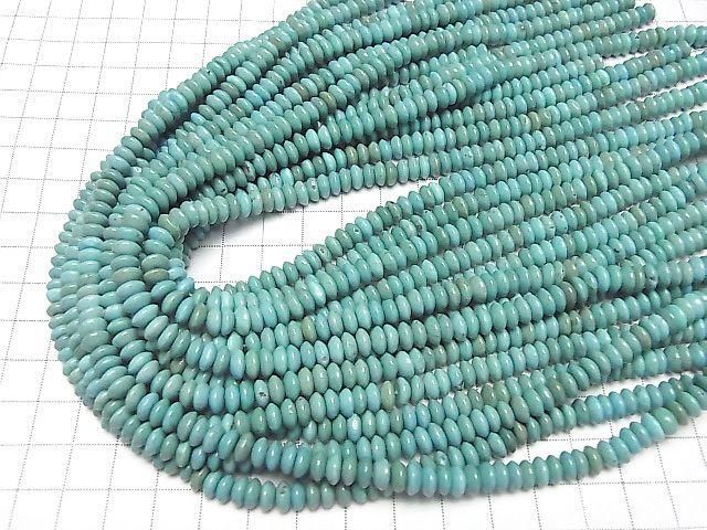 Magnesite Turquoise Rondelle 6x6x3mm 1strand beads (aprx.15inch/38cm)