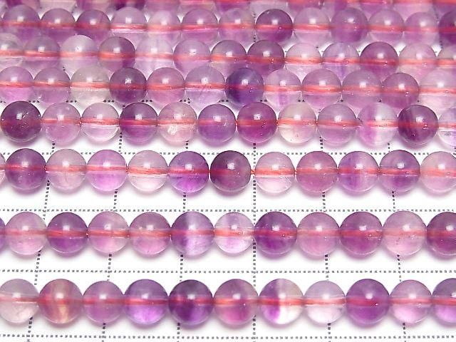 Purple Fluorite AAA Round 6mm half or 1strand beads (approx. 15 inches/37 cm)