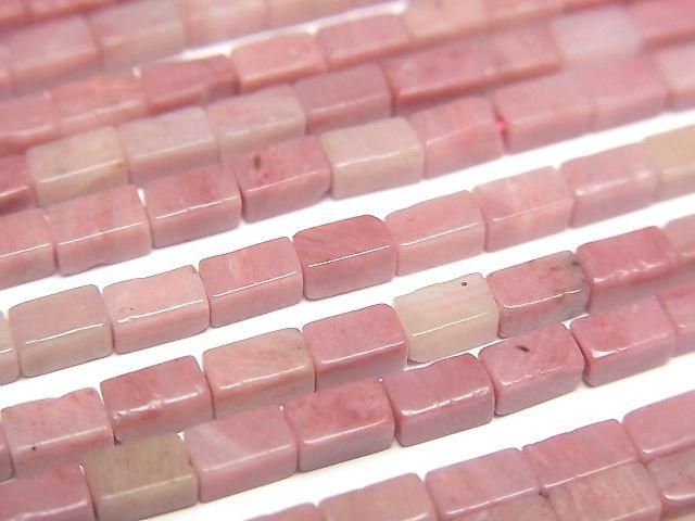 Siliceous Schist 4Faceted Tube 4.5x2.5x2.5mm 1strand beads (aprx.15inch/36cm)