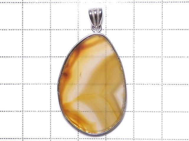 Iris Agate Pendant Silver 925 No. 2 [One of a kind]