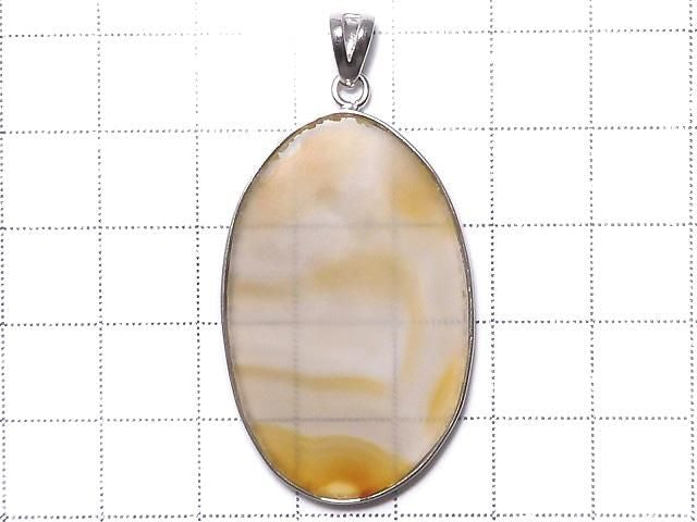 Iris Agate Pendant Silver 925 No. 12 [One of a kind]