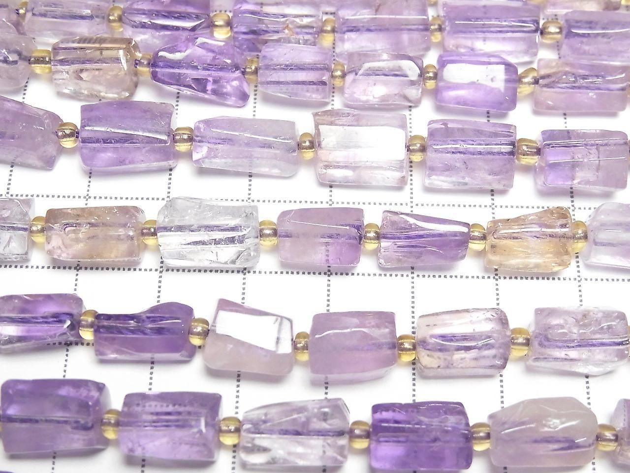 Amethyst AA Rough Tube-Faceted Nugget 1strand beads (aprx.15inch/38cm)