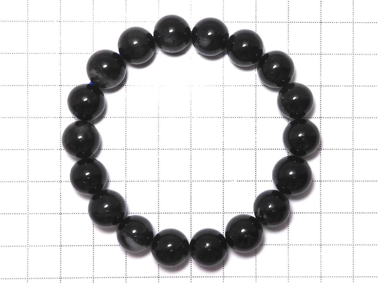 Black Star Aquamarine AAA- Round 11.5mm 1strand beads (Bracelet) NO.101 [One of a kind]