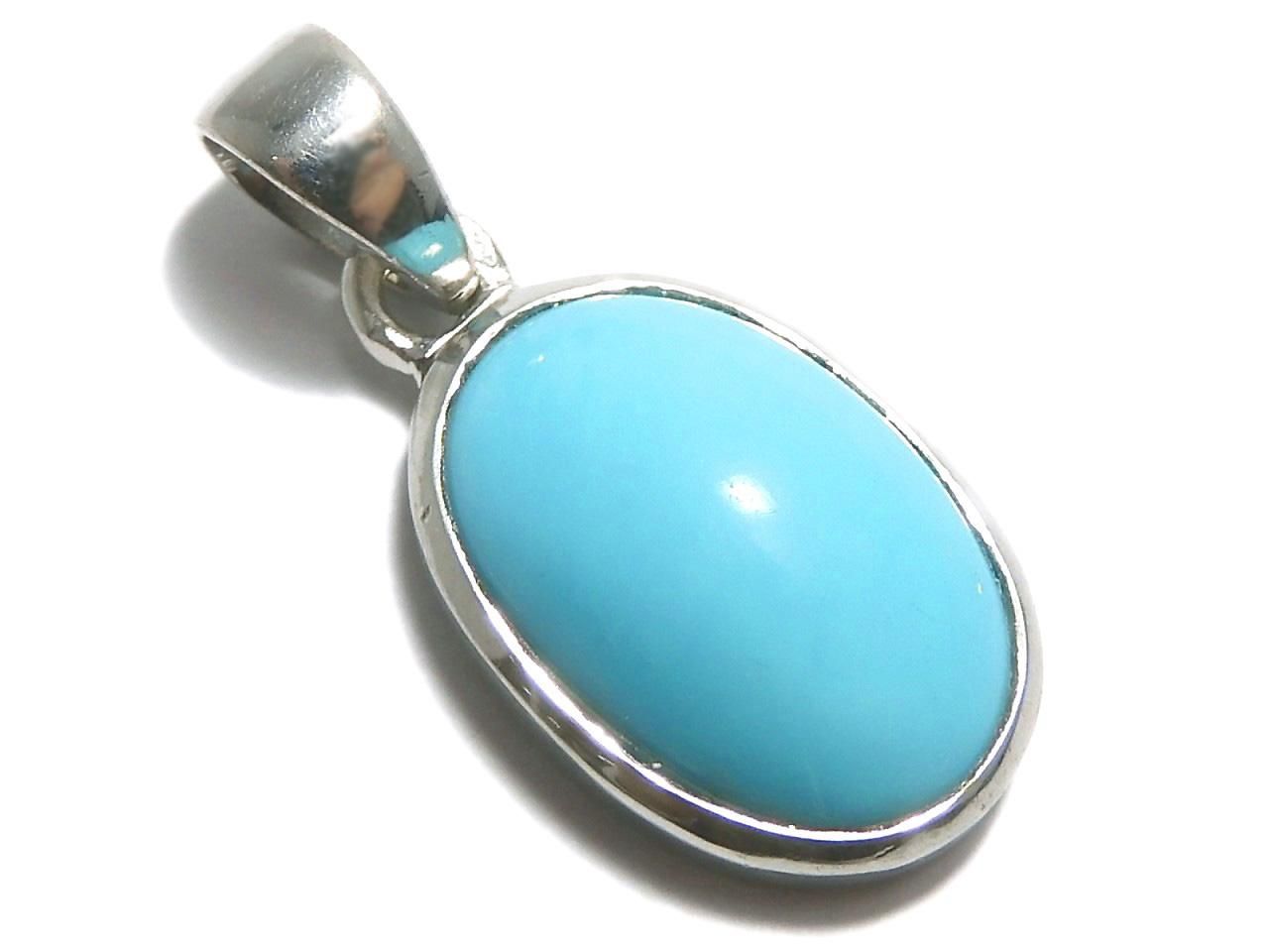 Kingman Turquoise AAA- Pendant Silver 925 No. 113 [One of a kind]