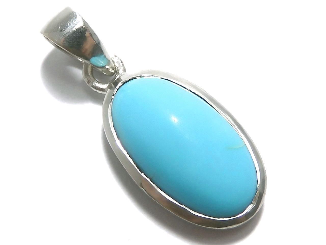 Kingman Turquoise AAA- Pendant Silver 925 No. 114 [One of a kind]
