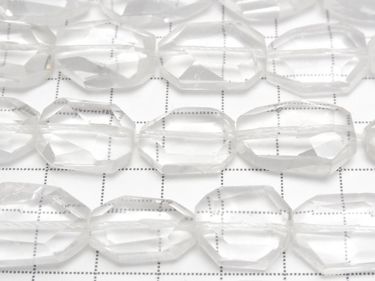 Crystal AA++ Flat Faceted Nugget [S Size] 1strand beads (approx. 14 inches/34 cm)