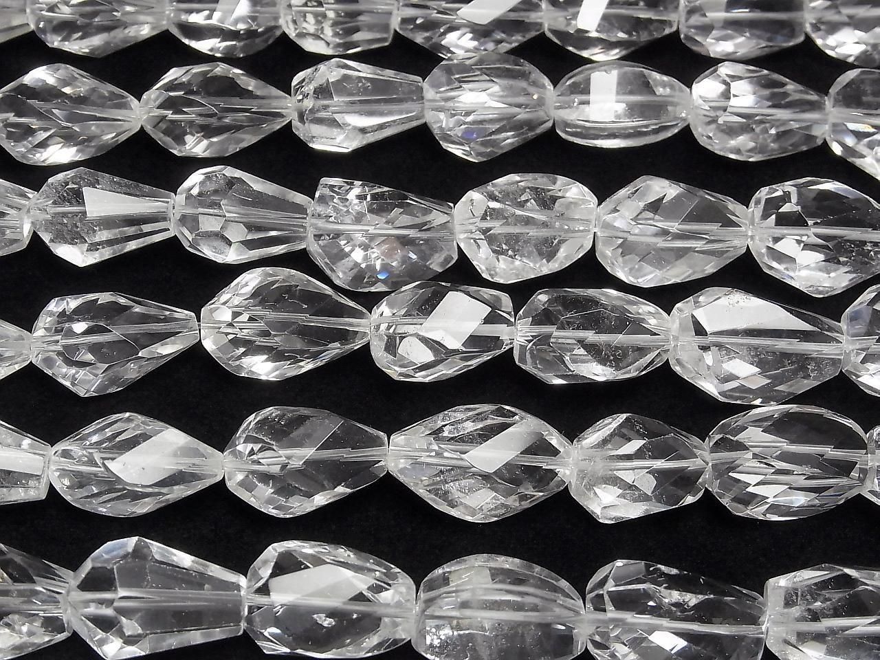 Crystal AA++ Faceted Nugget 1strand beads (approx. 14 inches/34 cm)