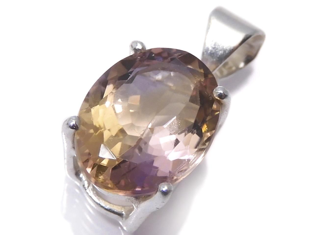 High Quality Ametrine AAA Faceted Pendant Silver925 NO.262 [One of a kind]