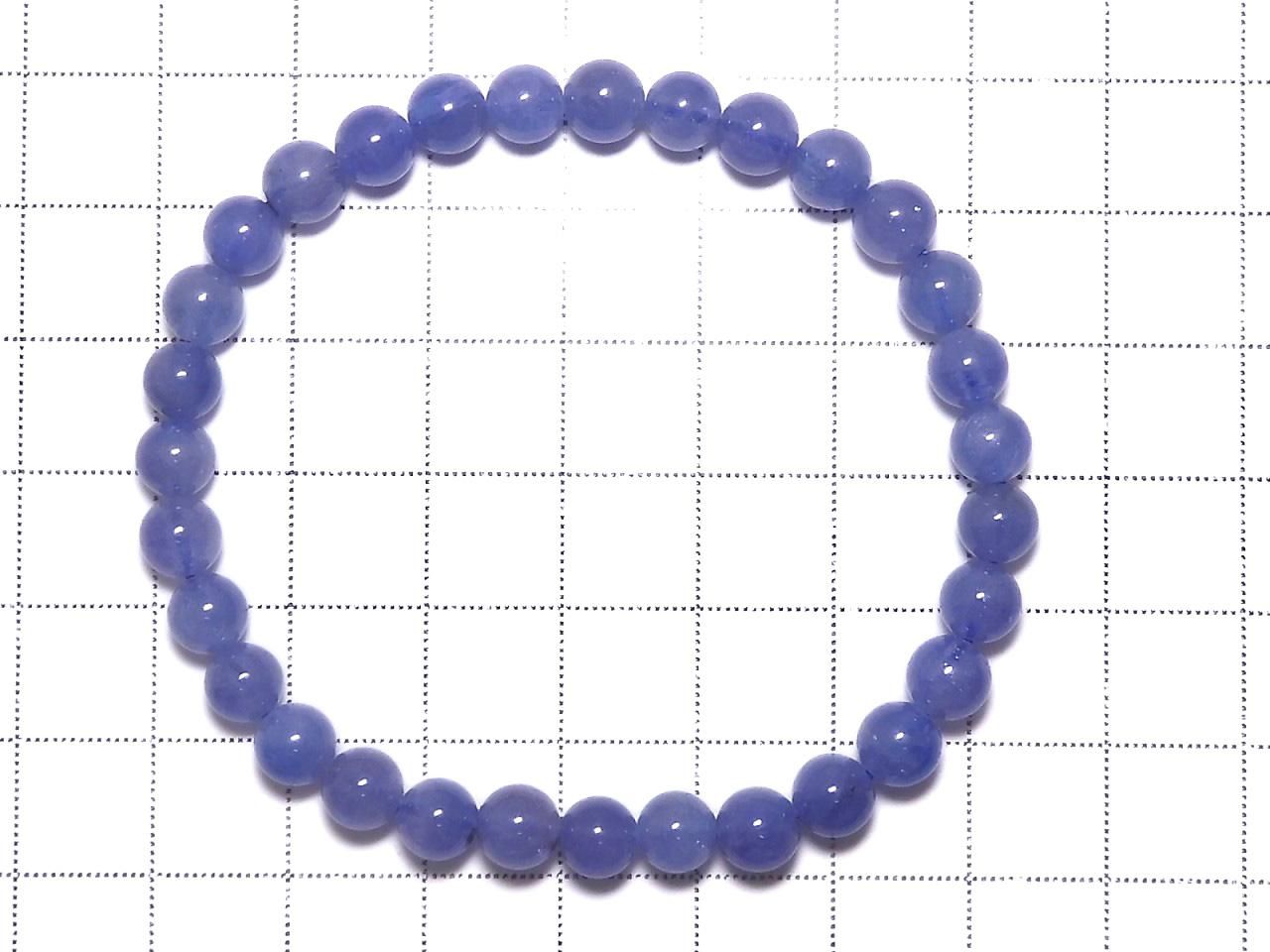 Tanzanite AAA Round 6mm 1strand beads (Bracelet) NO.202 [One of a kind]