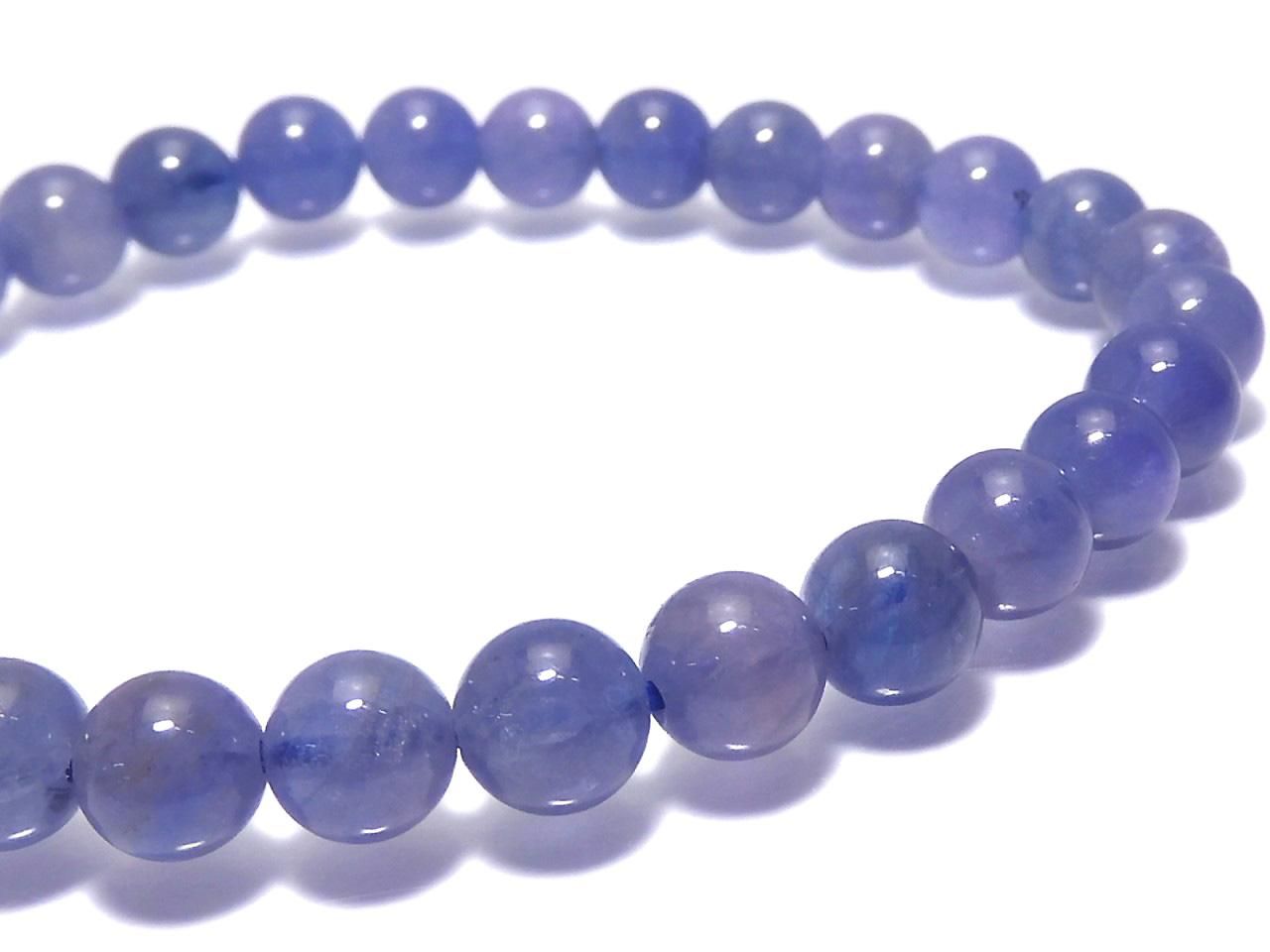 Tanzanite AAA Round 6mm 1strand beads (Bracelet) NO.205 [One of a kind]