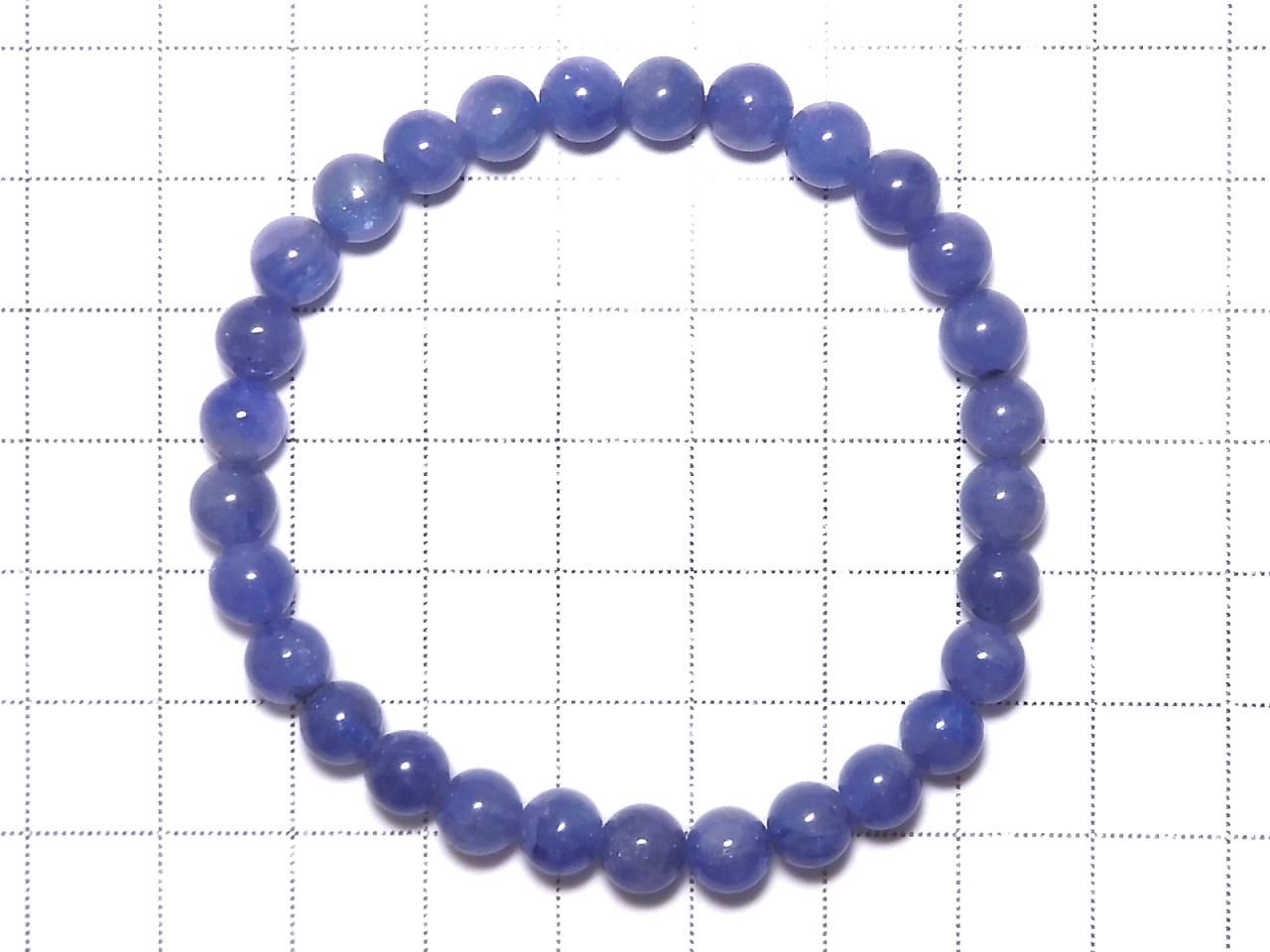 Tanzanite AAA Round 6.5mm 1strand beads (Bracelet) NO.209 [One of a kind]