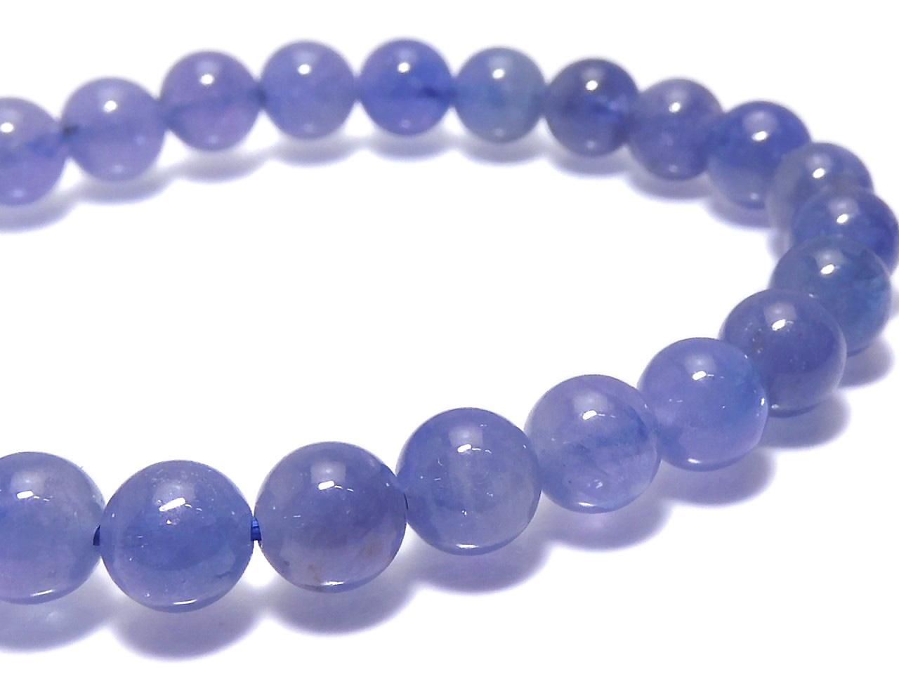 Tanzanite AAA Round 7mm 1strand beads (Bracelet) NO.210 [One of a kind]