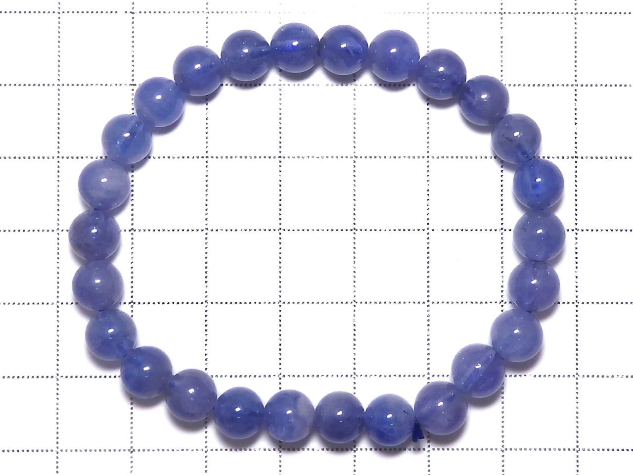 Tanzanite AAA Round 7mm 1strand beads (Bracelet) NO.210 [One of a kind]