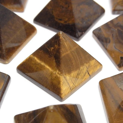Gelber Tigerauge AA+ Pyramidenform 26x26x20mm 1 Stück
