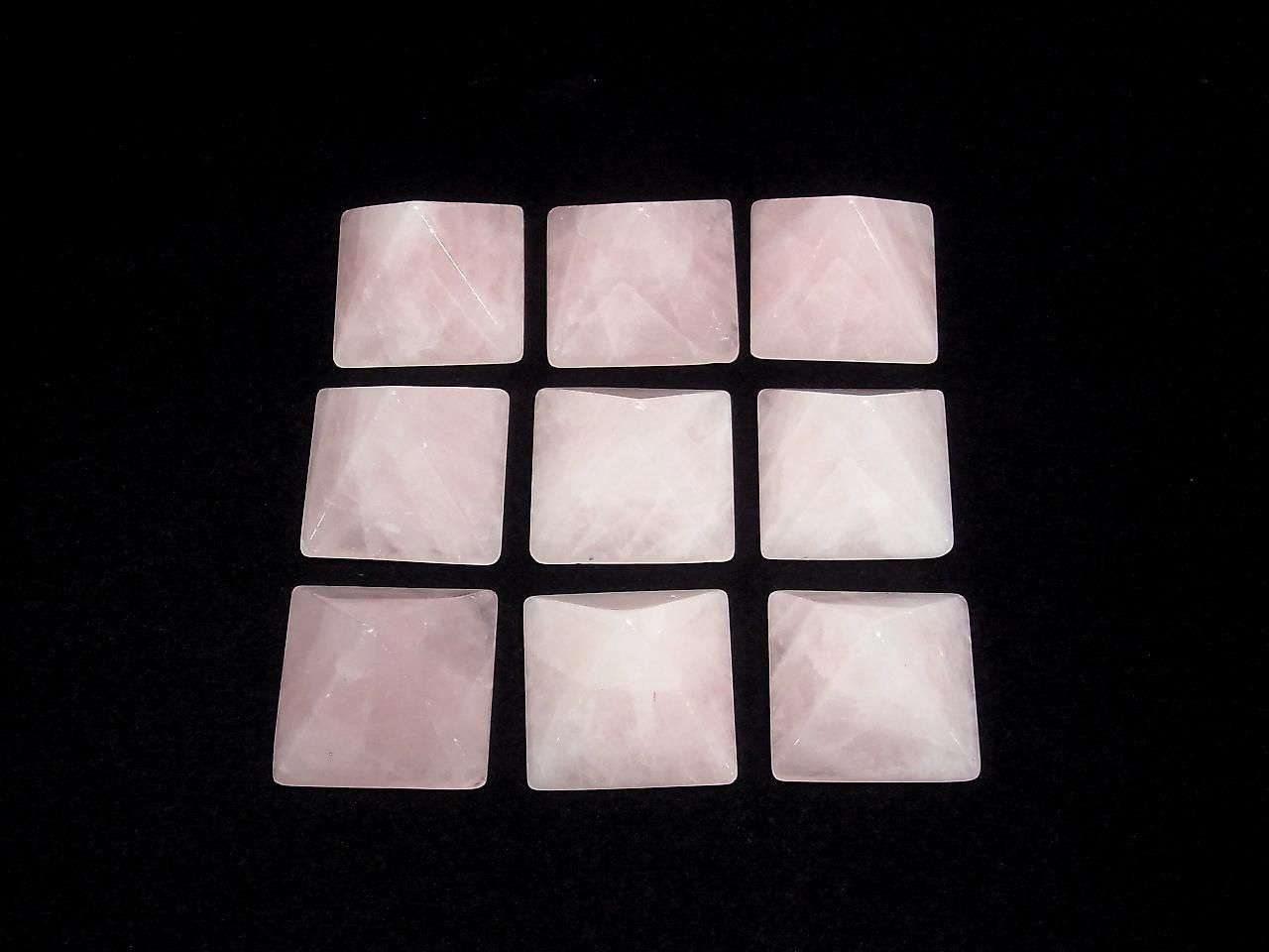 Rose Quartz AA++ Pyramid Shape 26x26x20mm 1pc