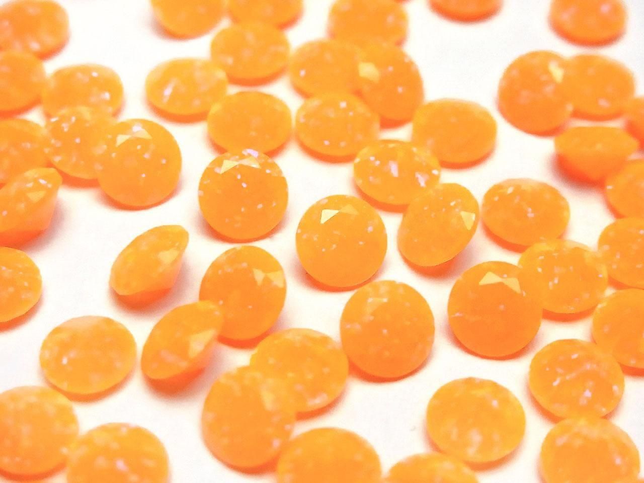 Kyoto Opal Loose Stone Round Faceted 6x6mm [Orange] 1pc