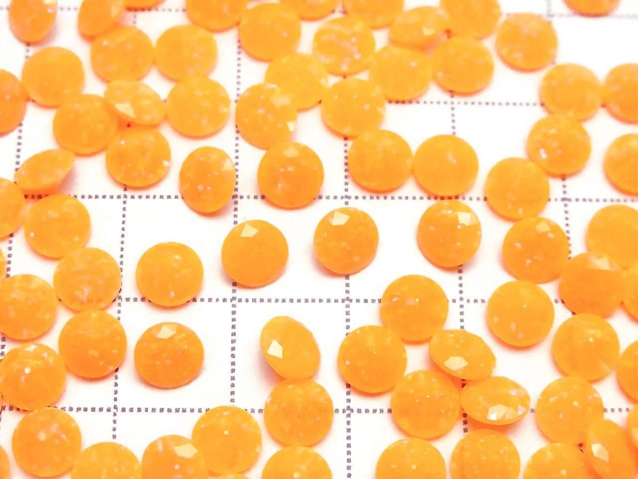 Kyoto Opal Loose Stone Round Faceted 6x6mm [Orange] 1pc