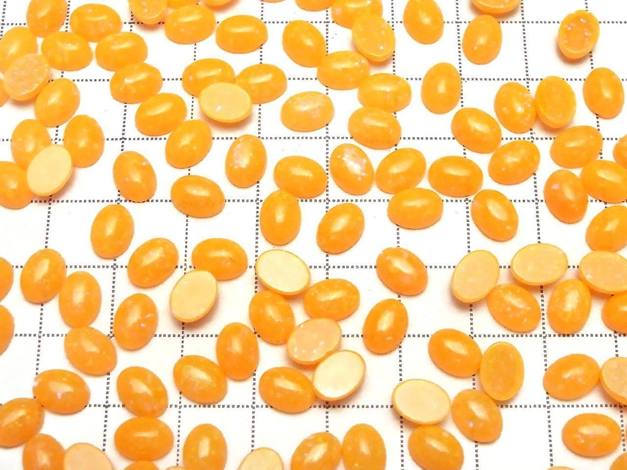 Kyoto Opal Oval Cabochon 8x6mm [Orange] 2pcs